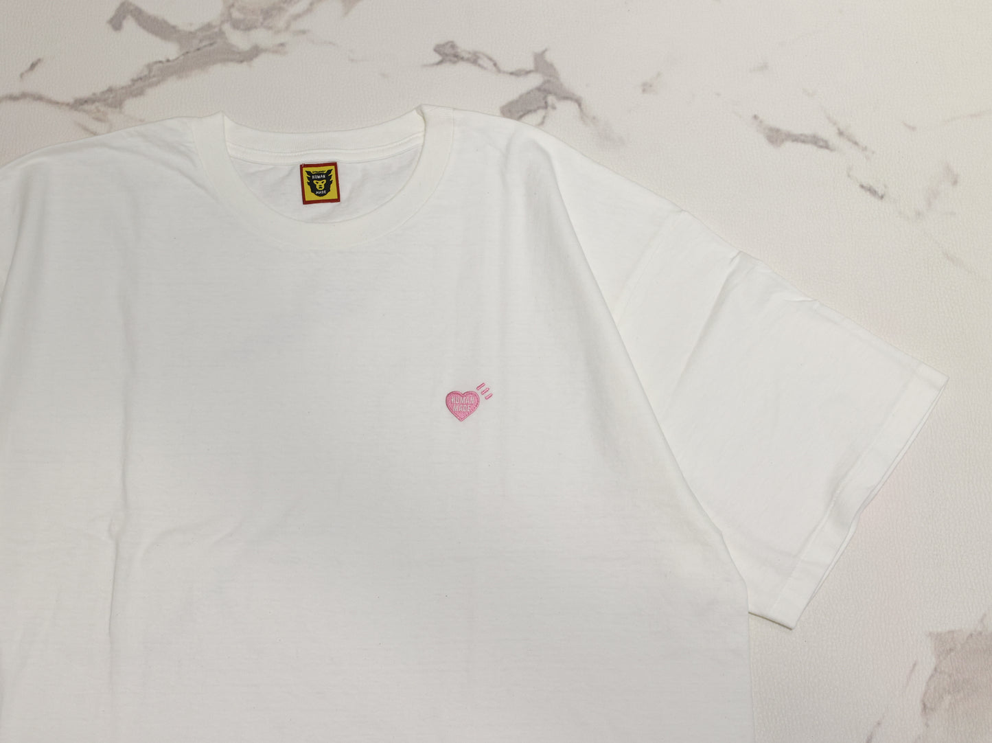 【現貨】HUMAN MADE 24SS PINK HEART BADGE T-SHIRT - HM27CS061