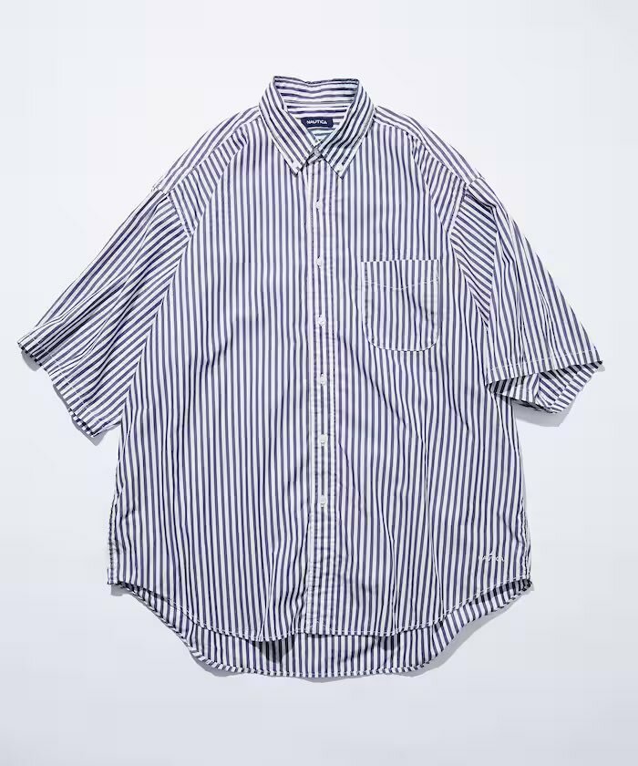 【現貨】NAUTICA FADED S/S SHIRT (BROADCLOTH STRIPES)