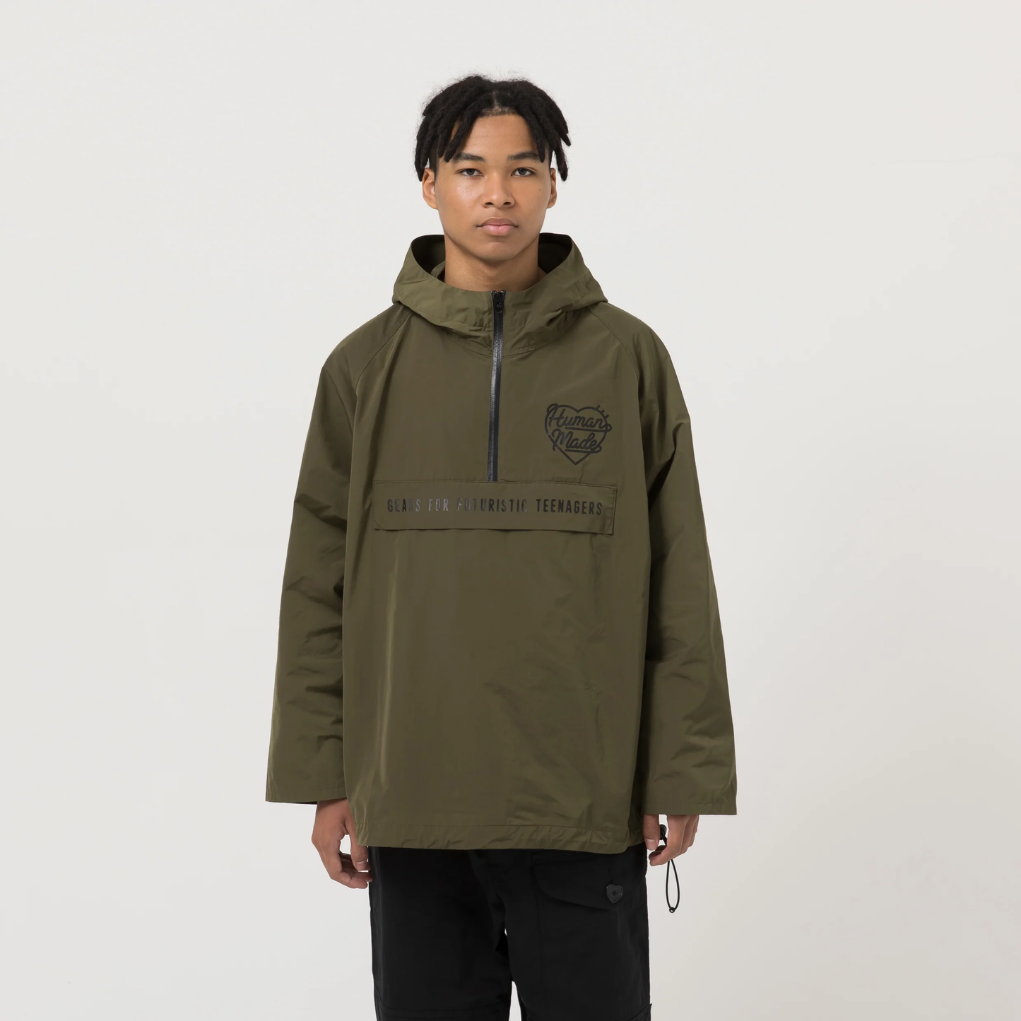 【現貨】HUMAN MADE 22AW HALF-ZIP ANORAK - HM24JK004