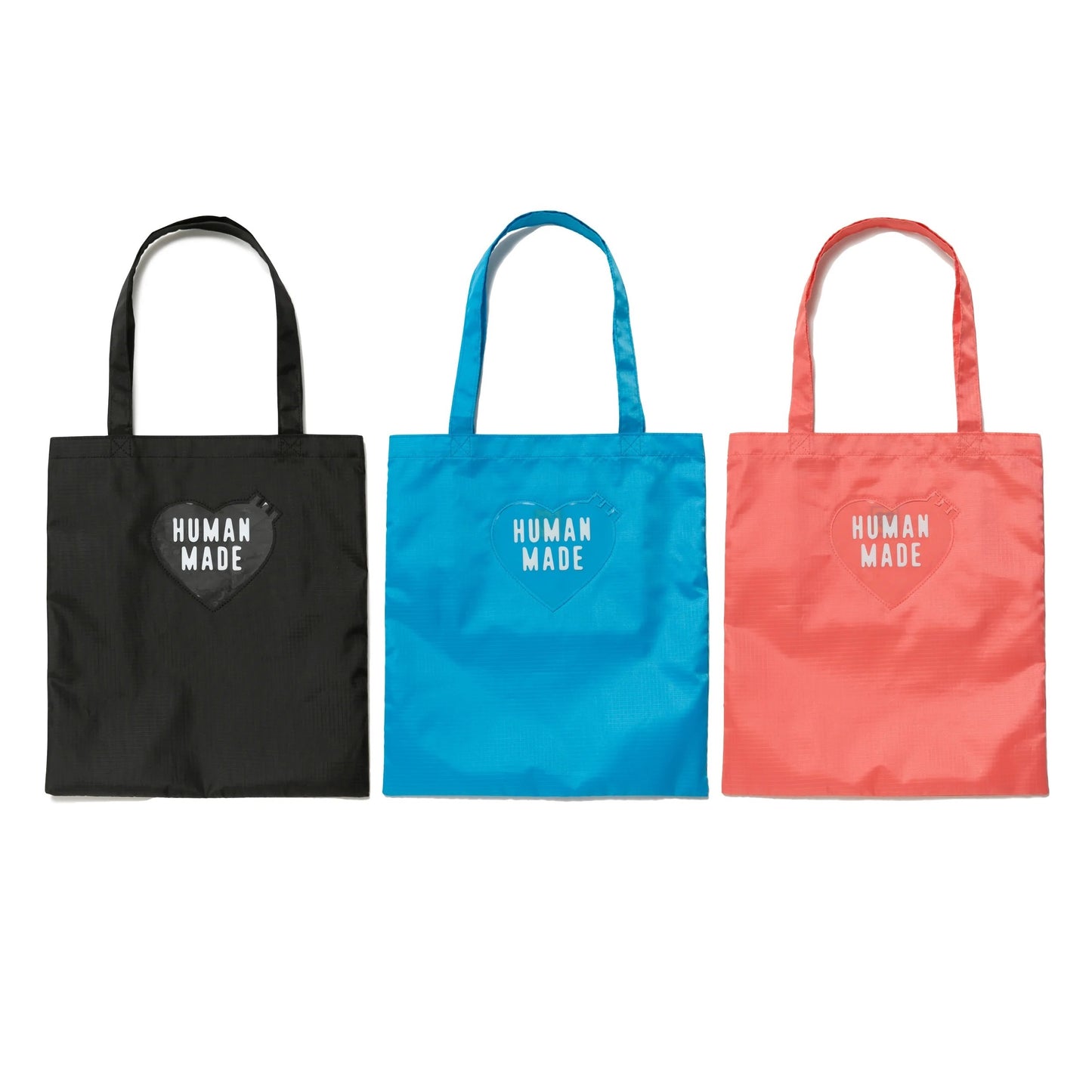 【現貨】HUMAN MADE 22AW NYLON RIPSTOP HEART TOTE BAG - HM24GD041
