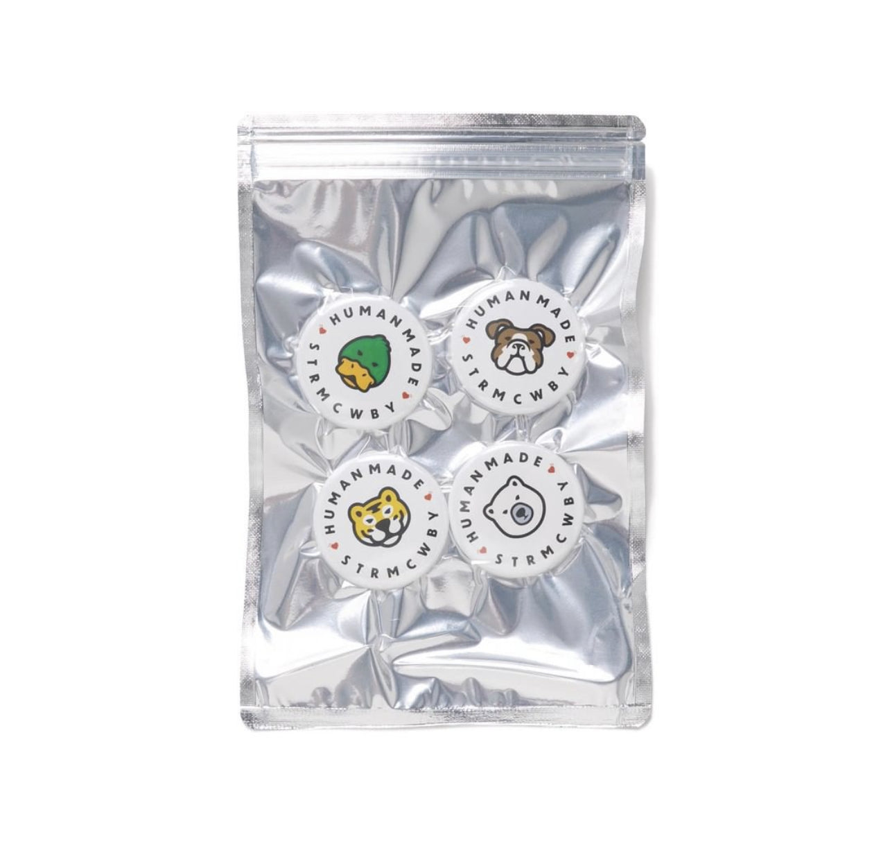 【現貨】HUMAN MADE 22SS ANIMAL BADGE 4P SET LARGE - HM23GD138