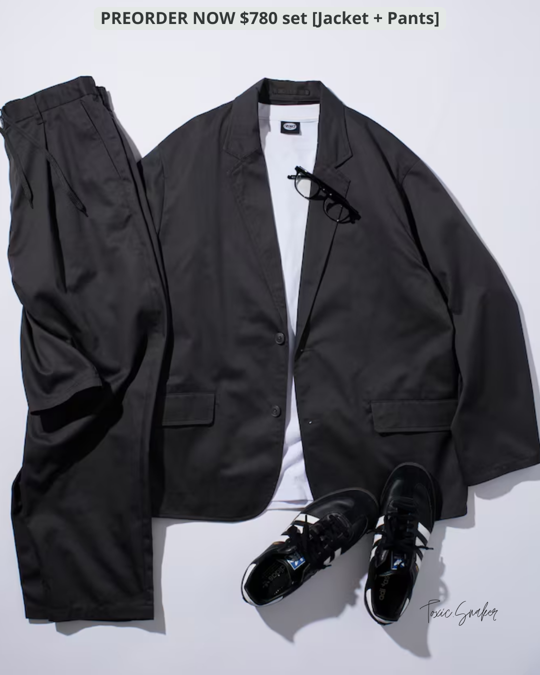 【預訂】FREAKSTORE RELAX FIT TWILL SET (JACKET + PANTS)