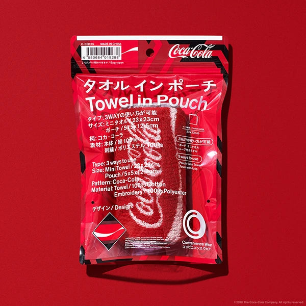 【現貨】FAMILYMART X COCACOLA TOWEL IN POUCH