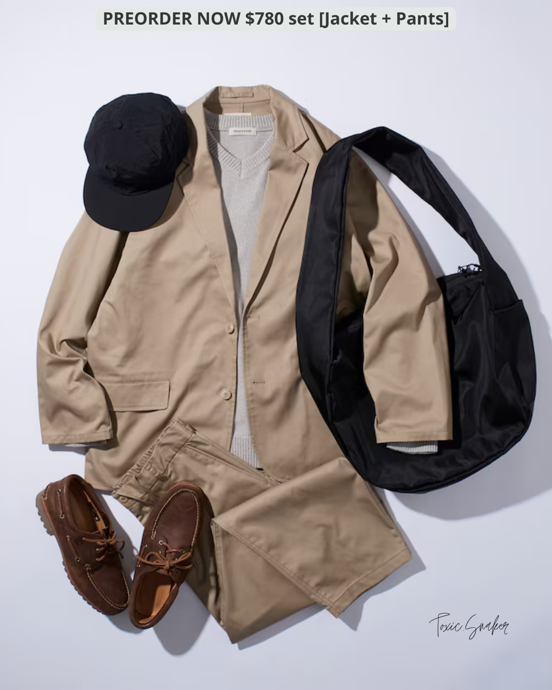 【預訂】FREAKSTORE RELAX FIT TWILL SET (JACKET + PANTS)