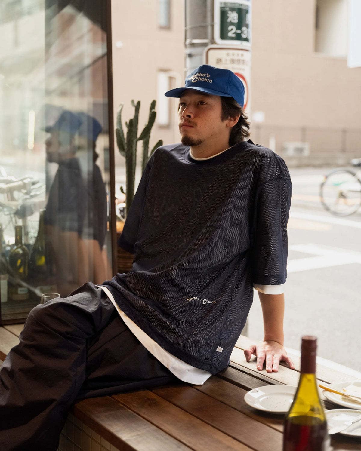 【現貨】THE E_C MESH TEE - NAVY