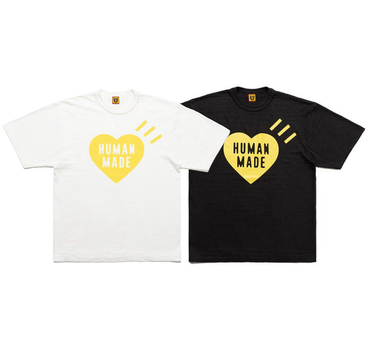HUMAN MADE YELLOW HEART TEE