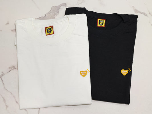 HUMAN MADE ORANGE HEART BADGE T-SHIRT