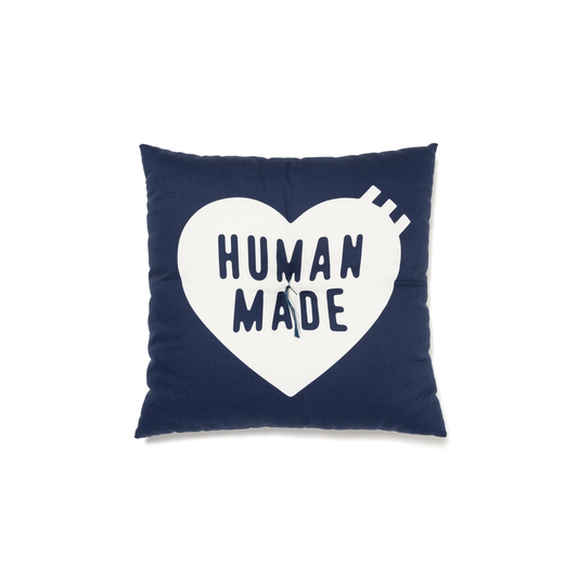 HUMAN MADE HEART INDIGO DYED CUSHION