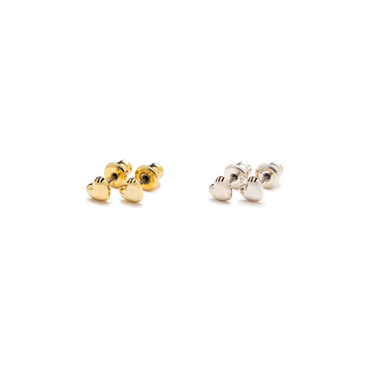 HUMAN MADE HEART SILVER EARRINGS