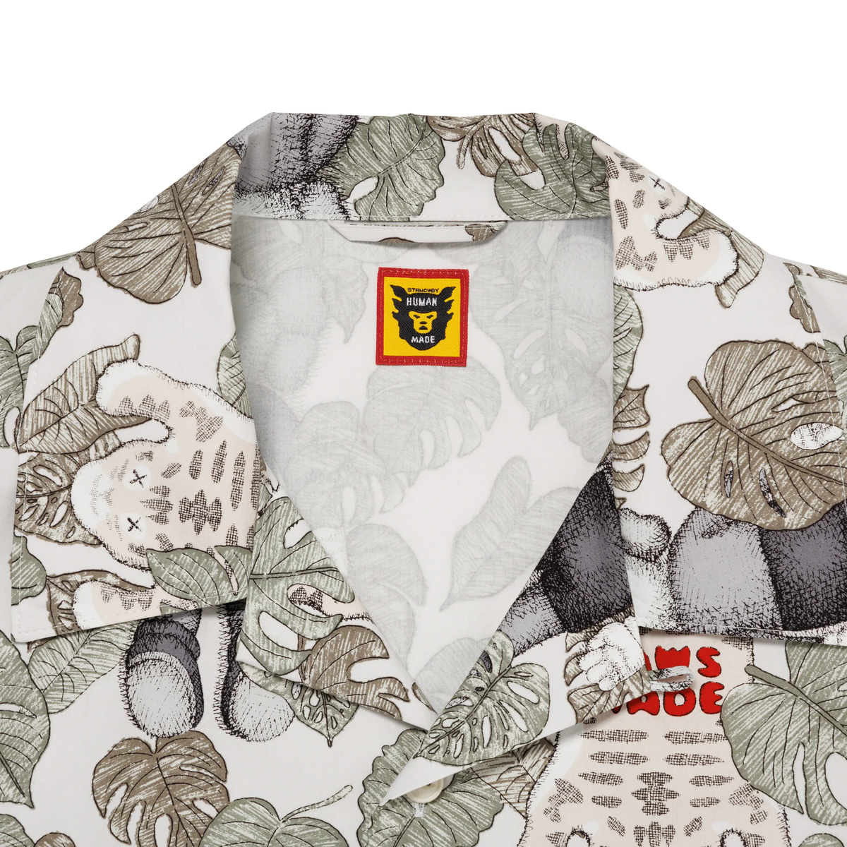 HUMAN MADE X KAWS KAWS MADE ALOHA SHIRT