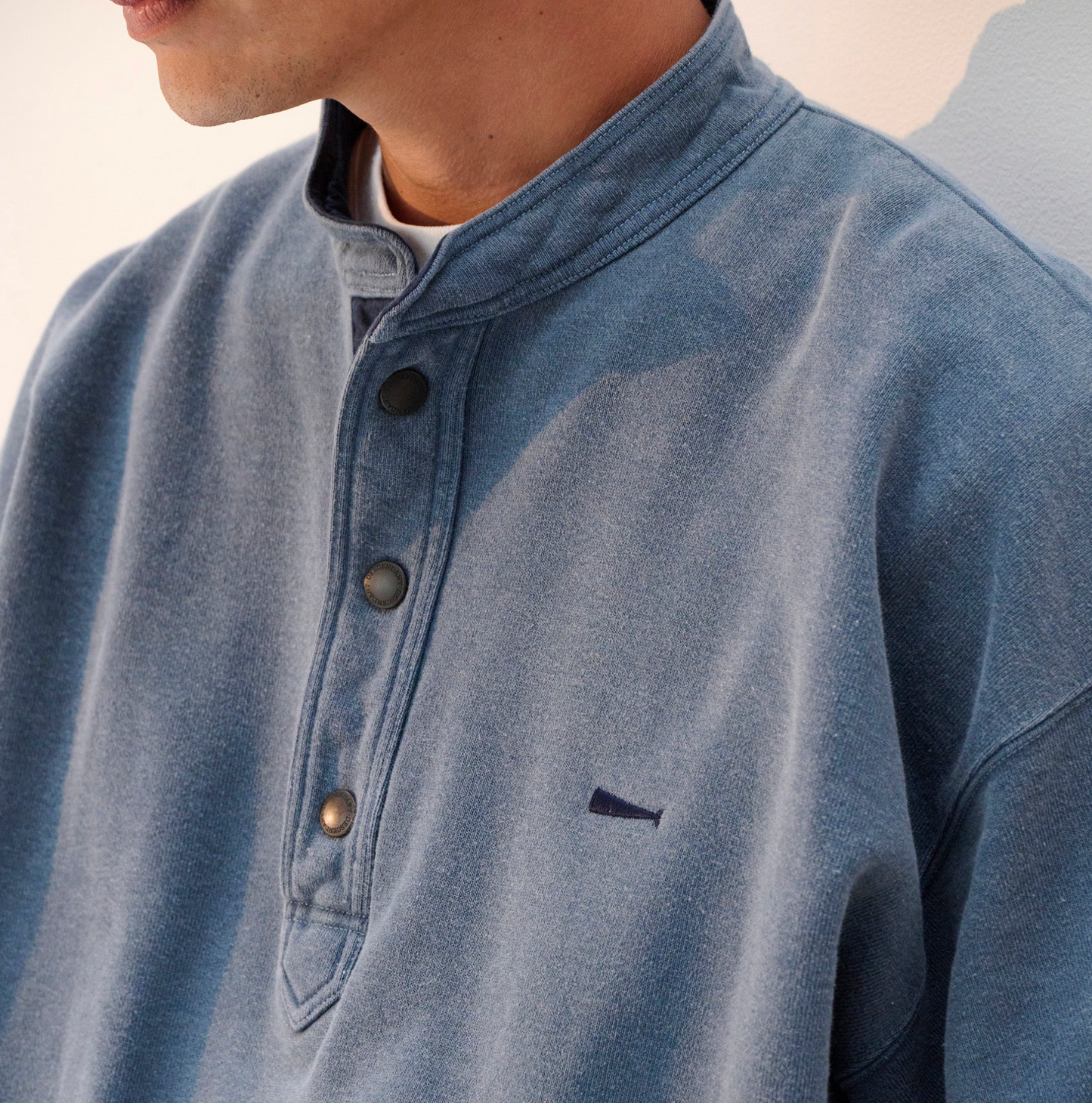 【現貨】DESCENDANT 25SS VOIL HENLEY NECK PIGMENT DYE - 252ATDS-CSM11