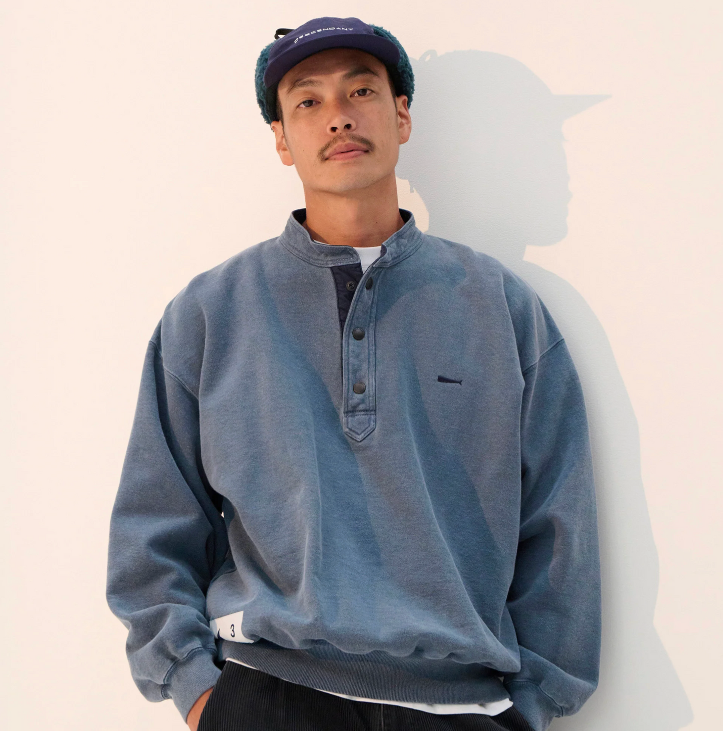 【現貨】DESCENDANT 25SS VOIL HENLEY NECK PIGMENT DYE - 252ATDS-CSM11